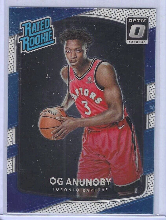 OG ANUNOBY 2017-18 PANINI DONRUSS OPTIC RATED ROOKIE RC #178
