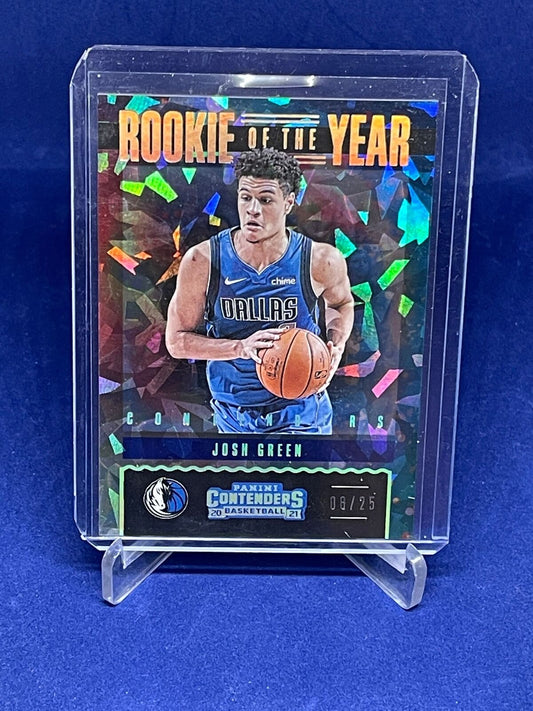 JOSH GREEN 2020-21 PANINI CONTENDERS ROY CONTENDERS CRACKED ICE RC #D 8/25