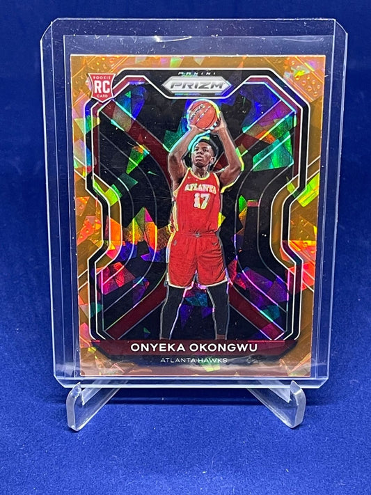 ONYEKA OKONGWU 2020-21 PANINI PRIZM ORANGE CRACKED ICE PRIZM ROOKIE RC #260