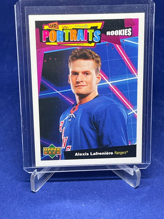 ALEXIS LAFRENIERE 2020-21 UPPER DECK SERIES 2 PORTRAITS ROOKIE RC