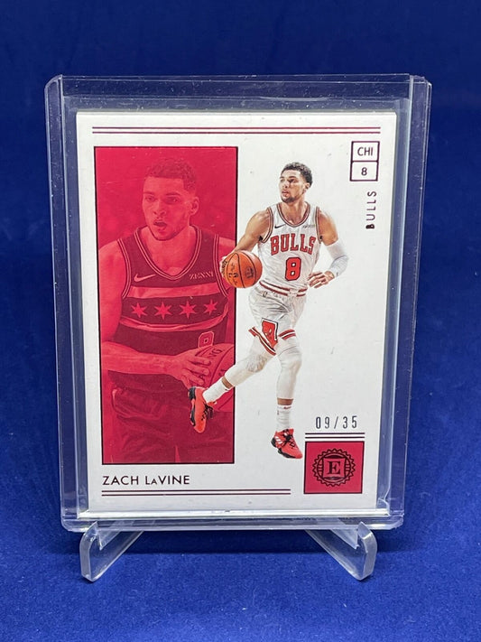 ZACH LAVINE 2018-19 PANINI ENCASED RED #D 9/35