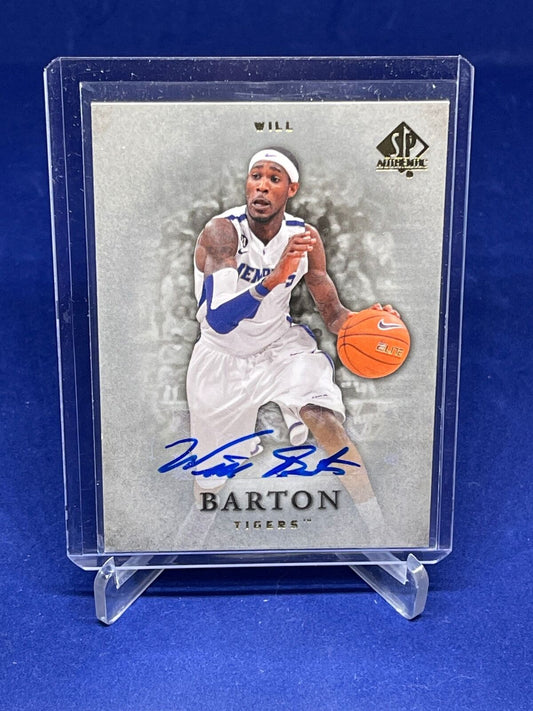 WILL BARTON 2012-13 SP AUTHENTIC AUTOGRAPH AUTO ROOKIE RC #36