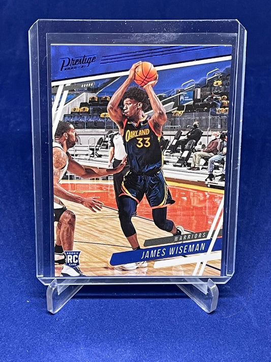 JAMES WISEMAN 2020-21 PANINI CHRONICLES PRESTIGE BLUE ROOKIE RC #D 3/99