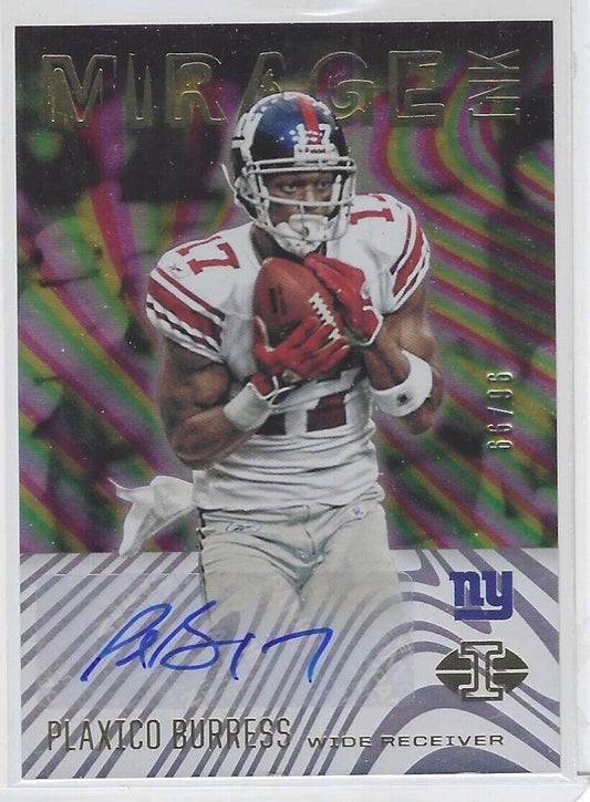 PLAXICO BURRESS 2021 PANINI ILLUSIONS MIRAGE INK AUTO #D 96/99