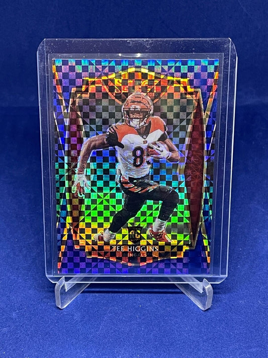 TEE HIGGINS 2020 PANINI SELECT PREMIER LEVEL BLUE PRIZM ROOKIE RC #D 128/149
