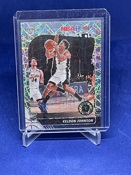 KELDON JOHNSON 2019-20 PANINI NBA HOOPS PREMIUM LAZER PRIZM ROOKIE RC #224
