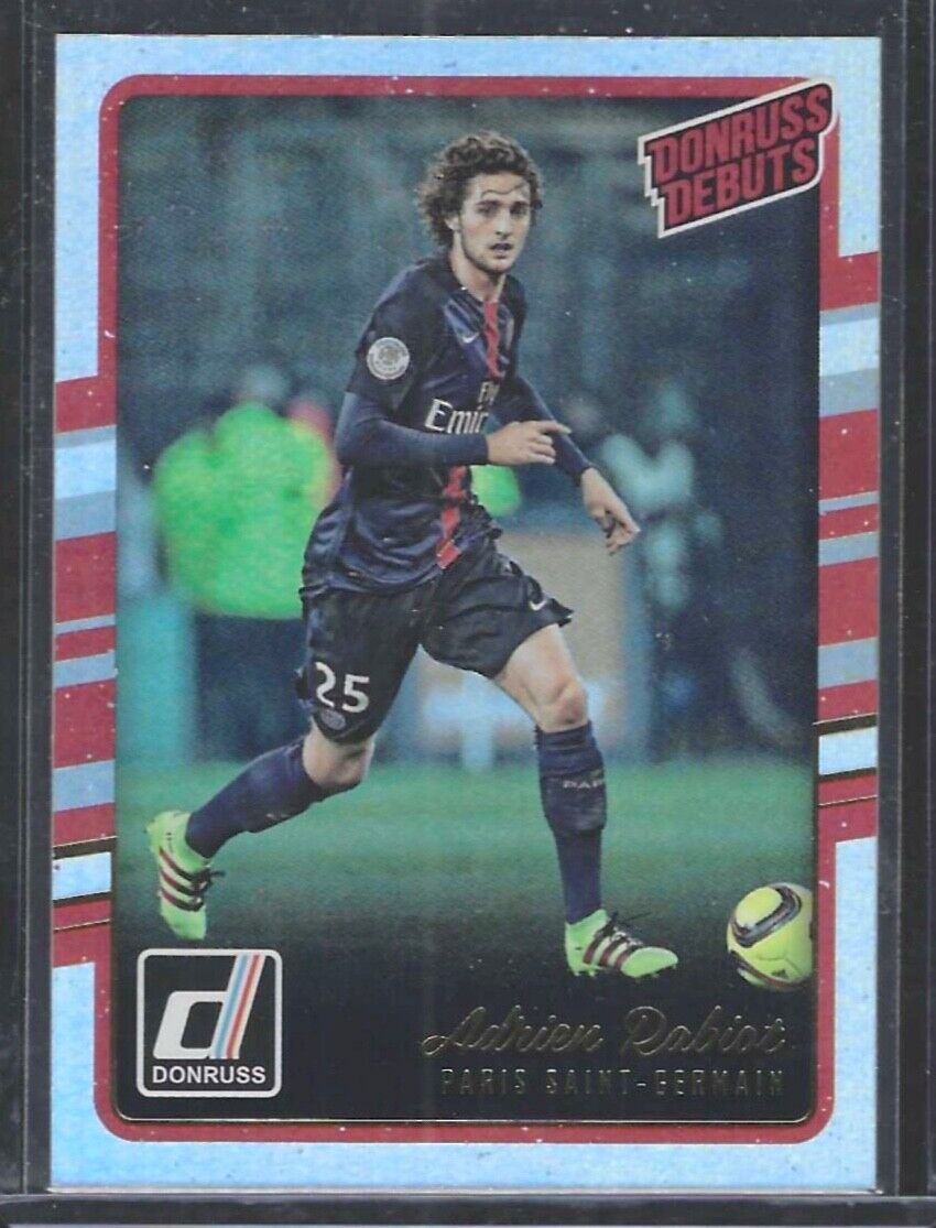 ADRIEN RABIOT 2016-17 PANINI DONRUSS SILVER HOLOGRAPHIC DEBUTS RC #222