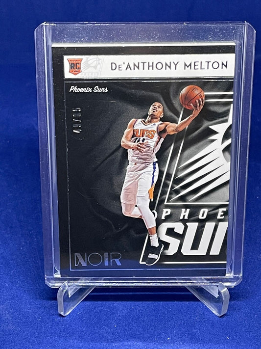 DE'ANTHONY MELTON 2018-19 PANINI NOIR ASSOCIATION EDITION ROOKIE RC #D /85