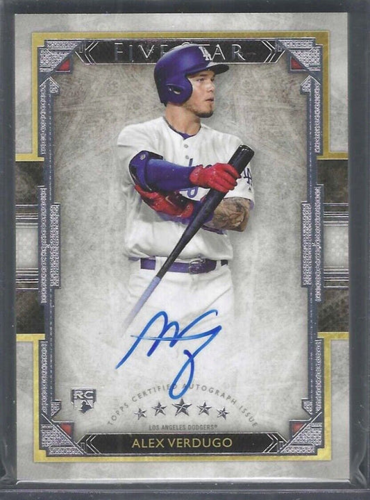 ALEX VERDUGO 2018 TOPPS FIVE STAR ON CARD ROOKIE AUTO RC #FSA-AV