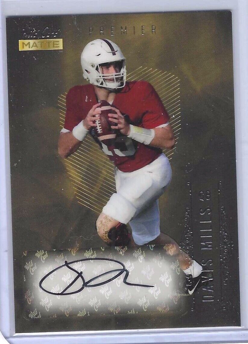 DAVIS MILLS 2021 WILD CARD MATTE PREMIER ROOKIE AUTO RC #MB-A