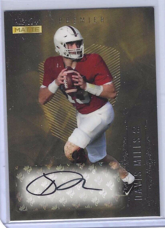 DAVIS MILLS 2021 WILD CARD MATTE PREMIER ROOKIE AUTO RC #MB-A