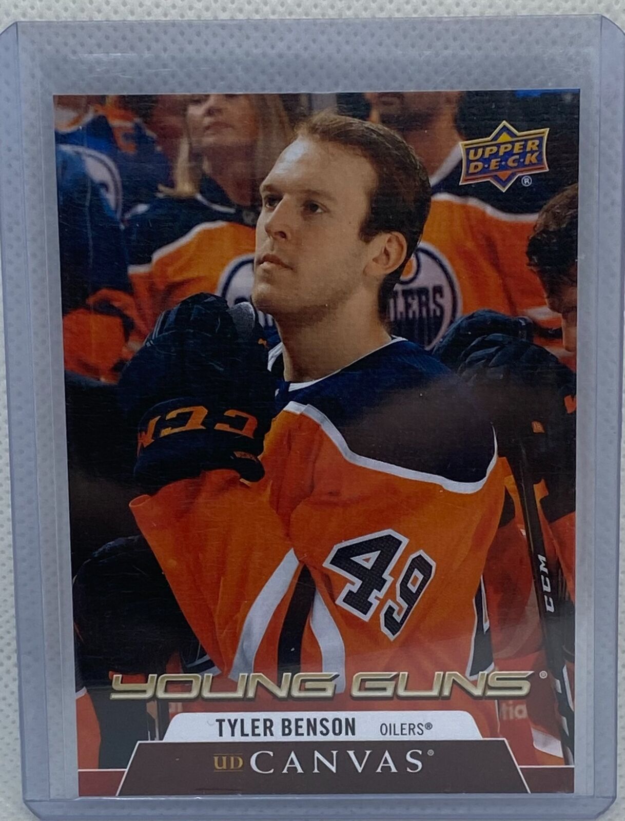 TYLER BENSON 2019-20 UPPER DECK SERIES 1 YOUNG GUNS CANVAS RC #C113