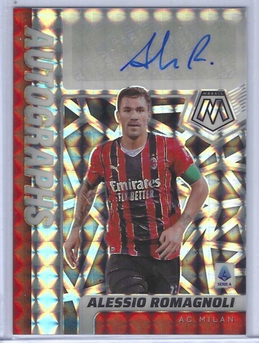 ALESSIO ROMAGNOLI 2021-22 PANINI MOSAIC SILVER MOSAIC PRIZM AUTO #AM-ARG