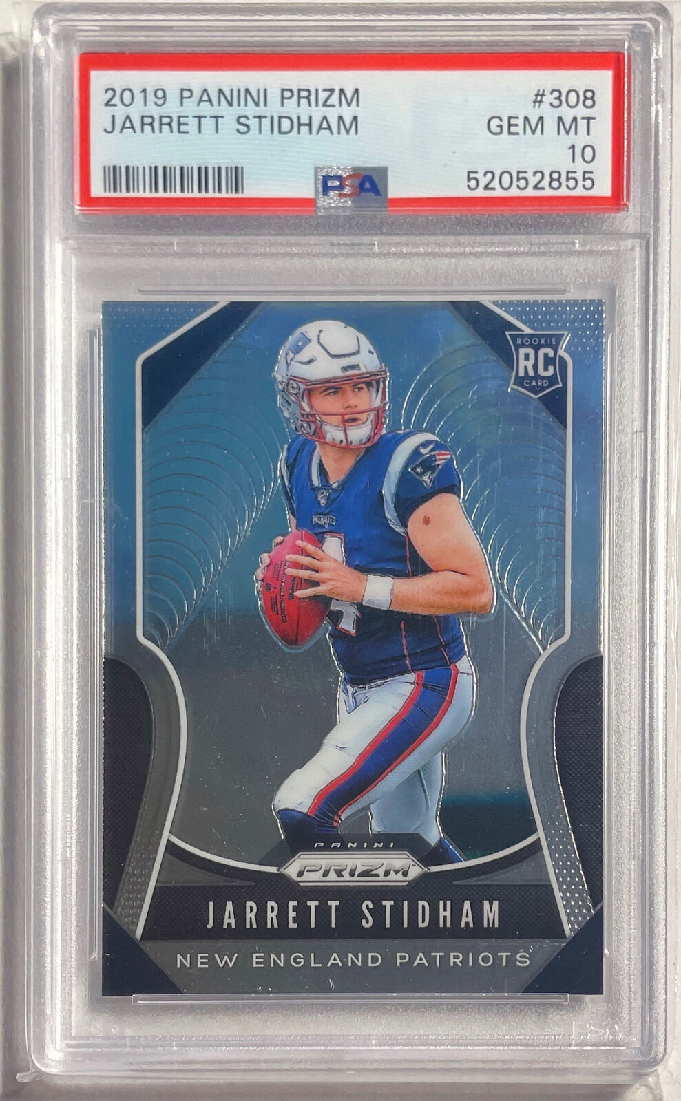 JARRETT STIDHAM 2019 PANINI PRIZM ROOKIE RC #308 PSA 10 GEM MINT