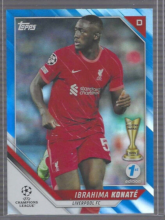 IBRAHIMA KONATE 2021-22 TOPPS 1ST EDITION BLUE FOIL #D 18/30
