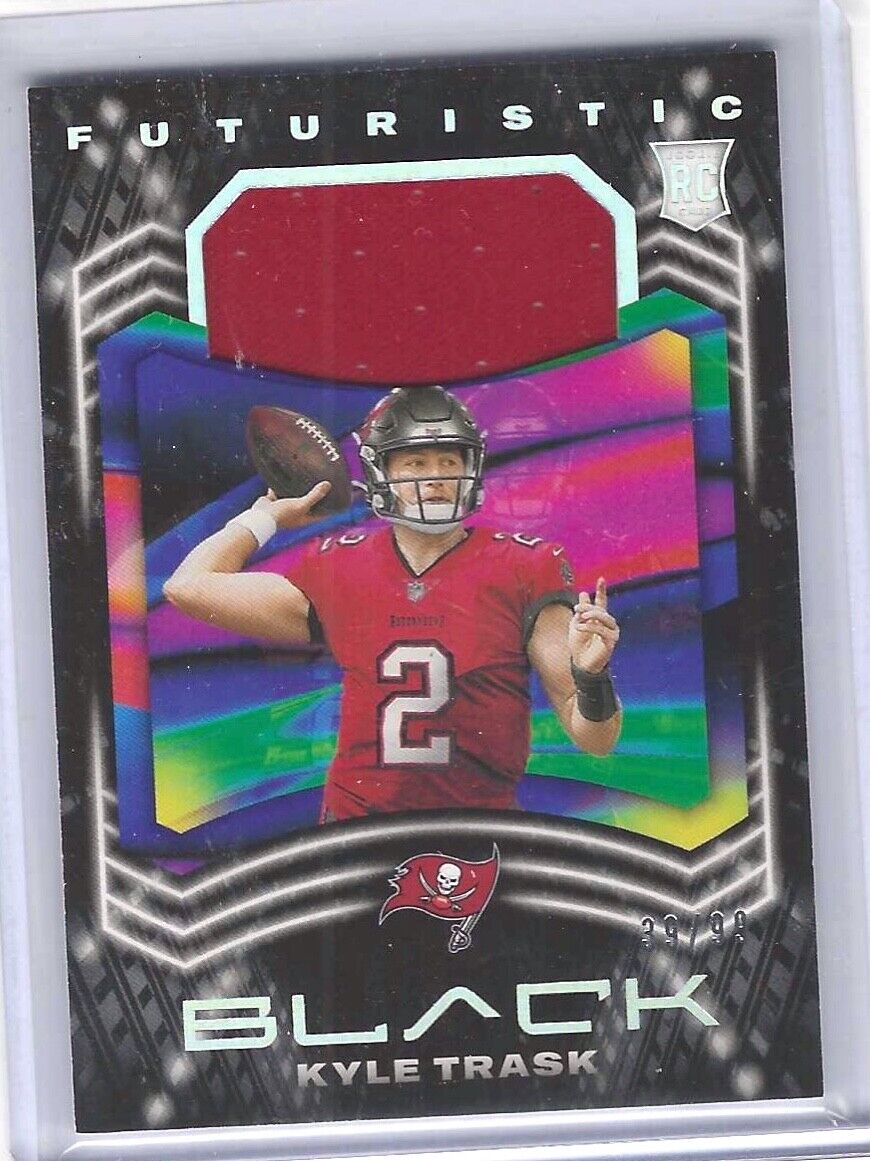 KYLE TRASK 2021 PANINI BLACK ROOKIE FUTURISTIC JERSEY RC #D 39/99