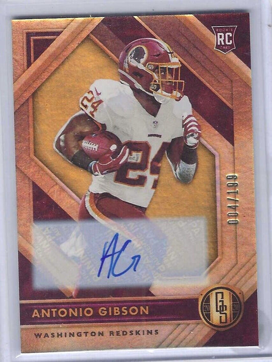 ANTONIO GIBSON 2020 PANINI GOLD STANDARD ROOKIE AUTO RC #D 004/199