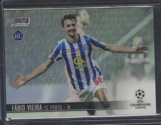 FABIO VIEIRA 2020-21 TOPPS STADIUM CLUB CHROME ROOKIE REFRACTOR RC #21