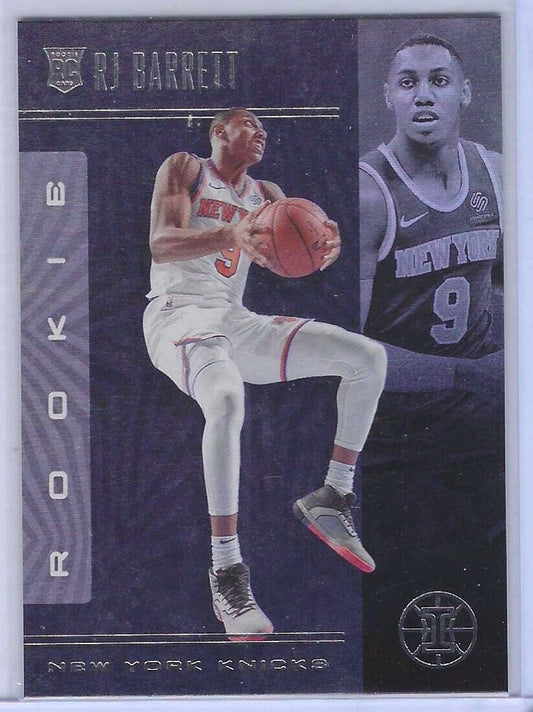 RJ BARRETT 2019 PANINI ILLUSIONS SAPPHIRE FOIL ROOKIE RC #171