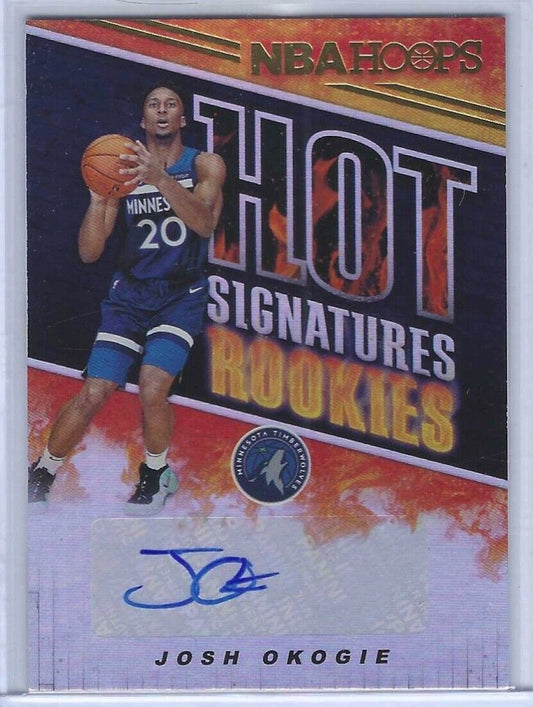 JOSH OKOGIE 2018-19 PANINI NBA HOOPS HOT SIGNATURE ROOKIES AUTO RC #HSR-JO