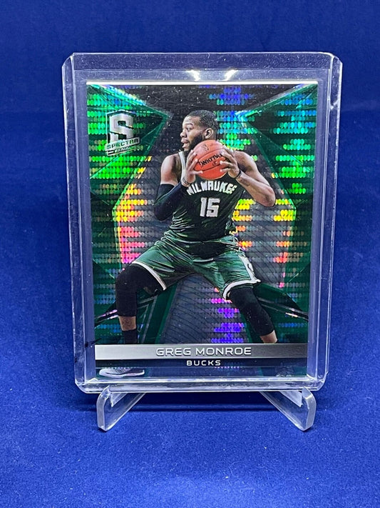 GREG MONROE 2016-17 PANINI SPECTRA GREEN PULSAR PRIZM #D 1/5