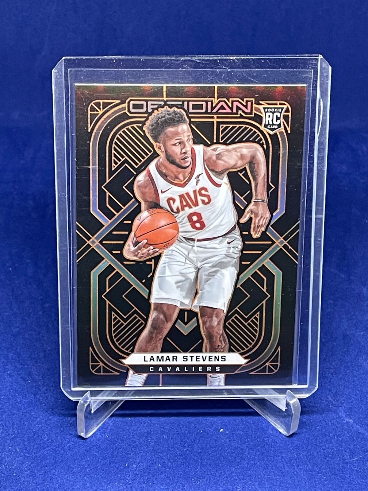 LAMAR STEVENS 2020-21 PANINI OBSIDIAN ORANGE ROOKIE RC #D 6/50