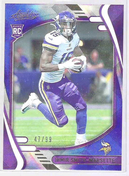 IHMIR SMITH-MARSETTE 2021 PANINI ABSOLUTE BLUE SPECTRUM FOIL ROOKIE RC #D 47/99