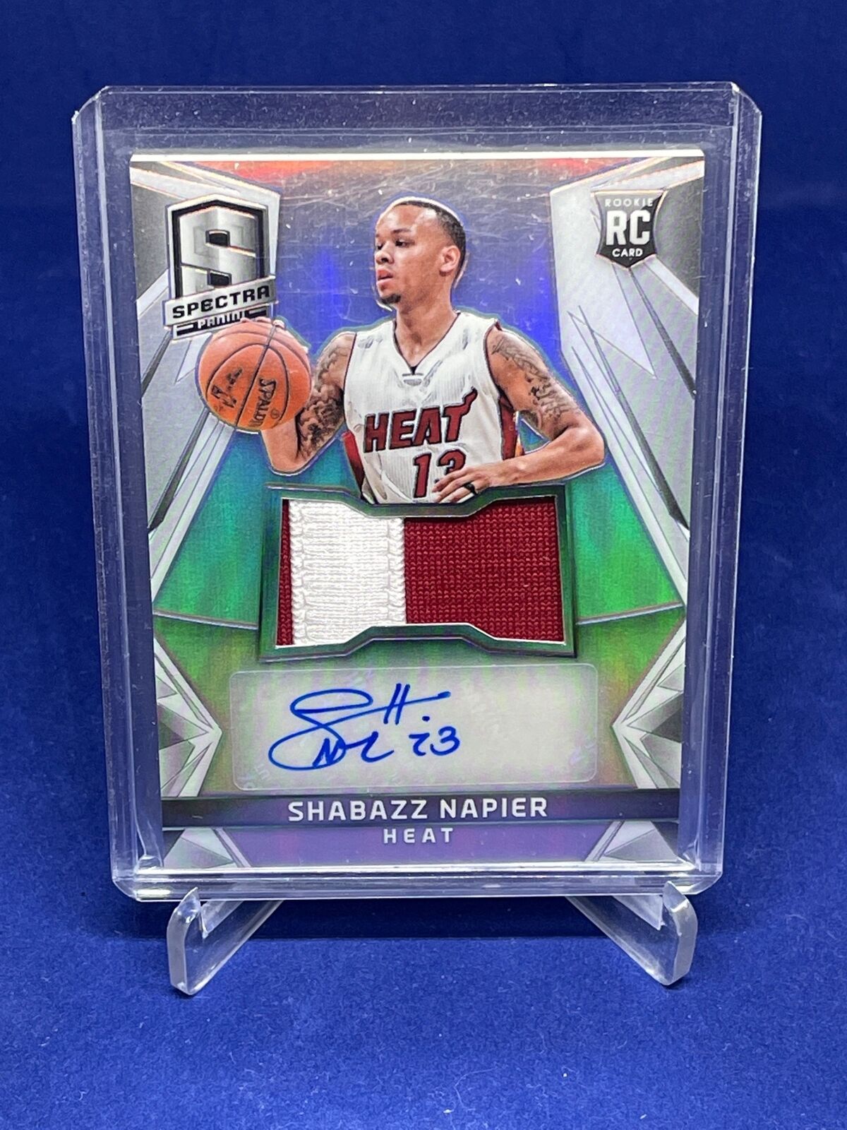 SHABAZZ NAPIER 2014-15 PANINI SPECTRA RPA PATCH AUTO ROOKIE RC #111