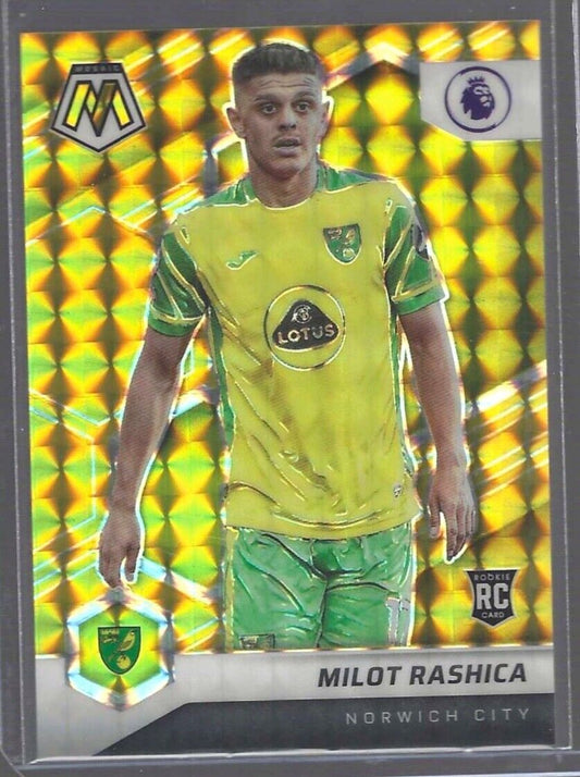 MILOT RASHICA 2021-22 PANINI MOSAIC GOLD PRIZM ROOKIE RC #D 03/10