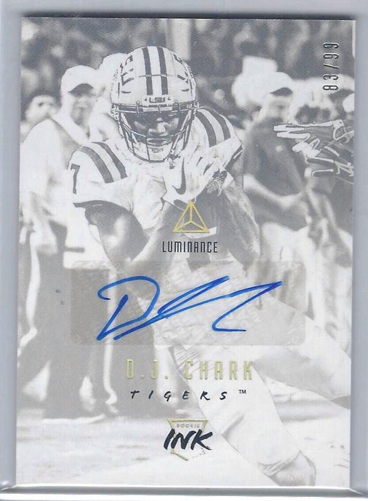 DJ CHARK 2018 PANINI LUMINANCE ROOKIE INK AUTO RC #D /99