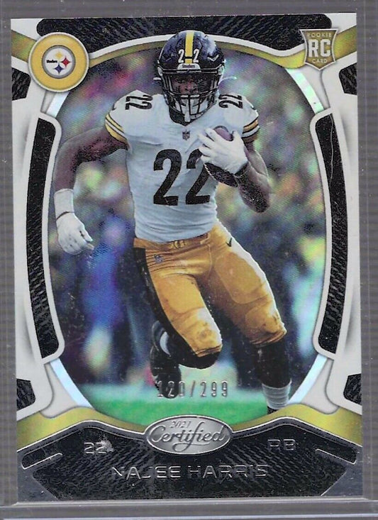 NAJEE HARRIS 2021 PANINI CERTIFIED FOIL ROOKIE RC #D 120/299