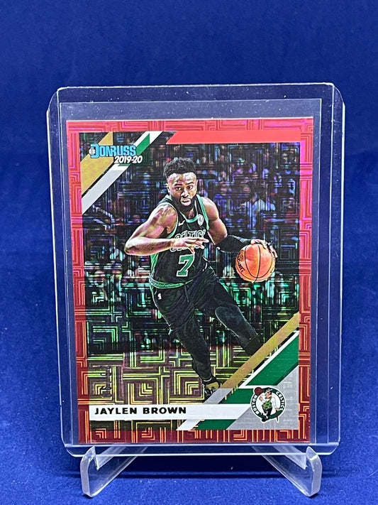 JAYLEN BROWN 2019-20 PANINI DONRUSS RED CHOICE INFINITE #D 25/99