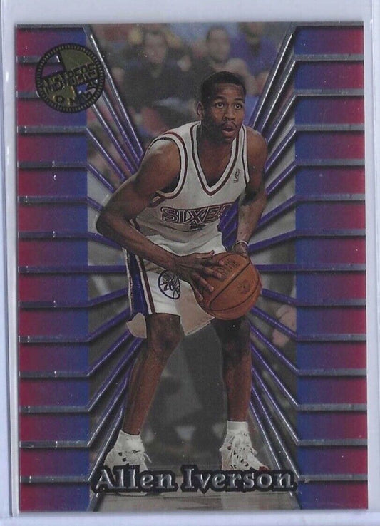 ALLEN IVERSON 1997-98 TOPPS STADIUM CLUB MEMBERS ONLY ROOKIE RC #54