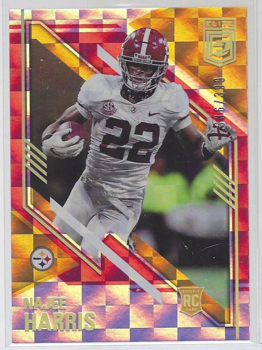 NAJEE HARRIS 2021 PANINI DONRUSS ELITE RED CHECKERBOARD ROOKIE RC #D 336/399