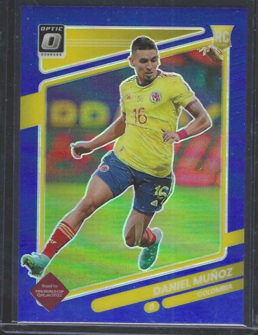 DANIEL MUNOZ 2021-22 DONRUSS ROAD QATAR OPTIC BLUE HOLO ROOKIE RC #D 11/99