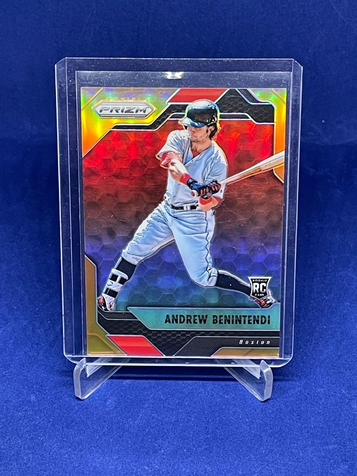 ANDREW BENINTENDI 2017 PANINI PRIZM ORANGE PRIZMS ROOKIE RC #D 384/399
