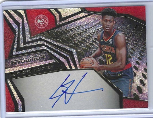 DE'ANDRE HUNTER 2019-20 PANINI REVOLUTION ROOKIE ON CARD AUTO RC #RA-DAH