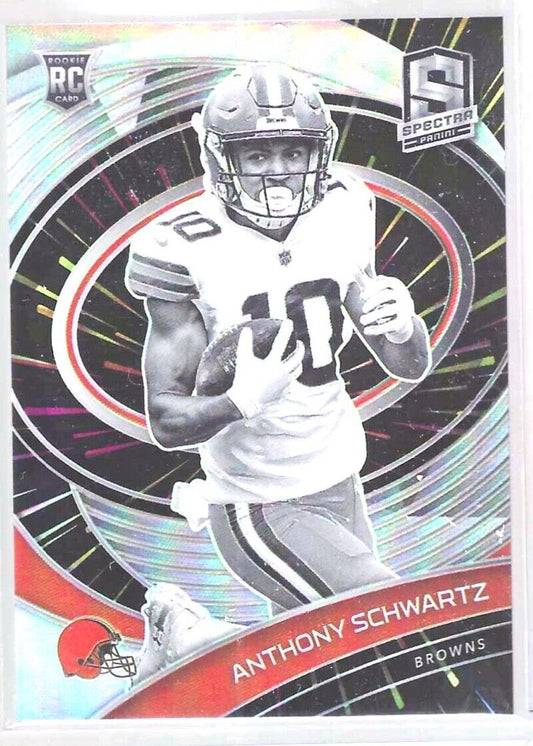 ANTHONY SCHWARTZ 2021 PANINI SPECTRA VARIATION SILVER PRIZM ROOKIE RC #D 66/75