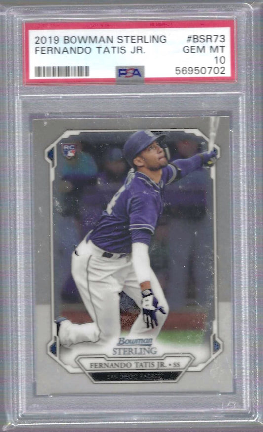 FERNANDO TATIS JR 2019 BOWMAN STERLING ROOKIE RC PSA 10 GEM MINT