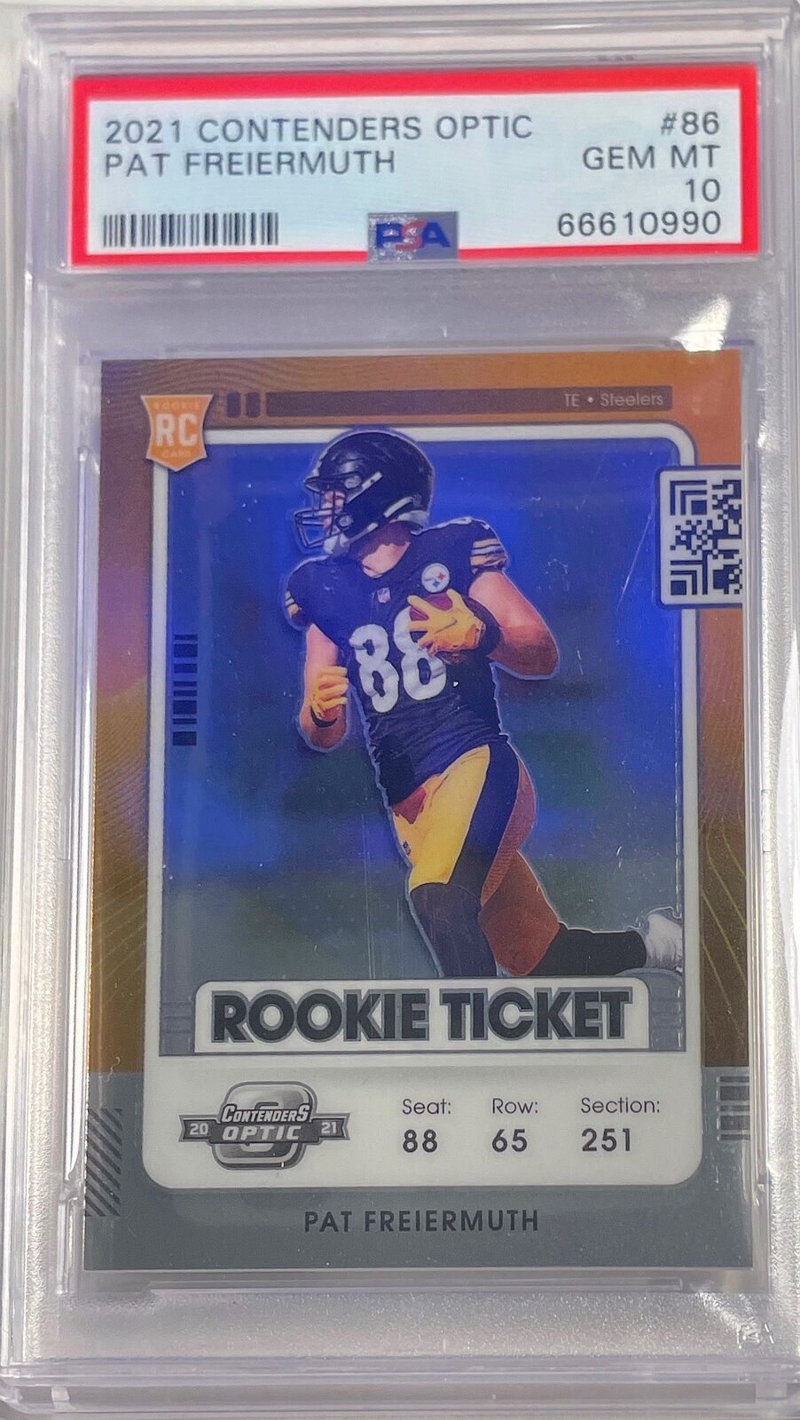 PAT FREIERMUTH 2021 CONTENDERS OPTIC ROOKIE RC #86 PSA 10 GEM MINT POP 2