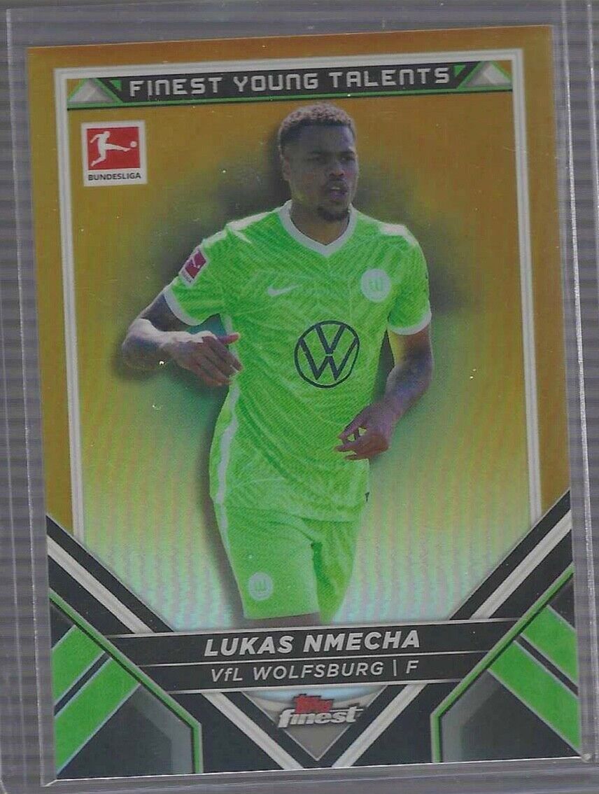 LUKAS NMECHA 2021-22 TOPPS FINEST GOLD REFRACTOR YOUNG TALENTS #D 21/50