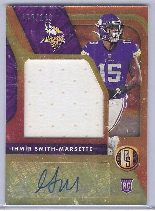 IHMIR SMITH-MARSETTE 2021 PANINI GOLD STANDARD JUMBO PATCH AUTO RC #D 118/149