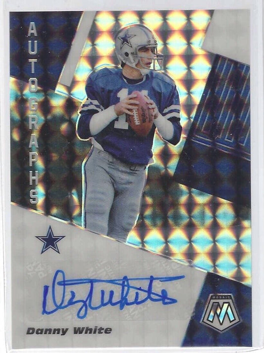 DANNY WHITE 2020 PANINI MOSAIC SILVER MOSAIC PRIZM AUTO #AM14