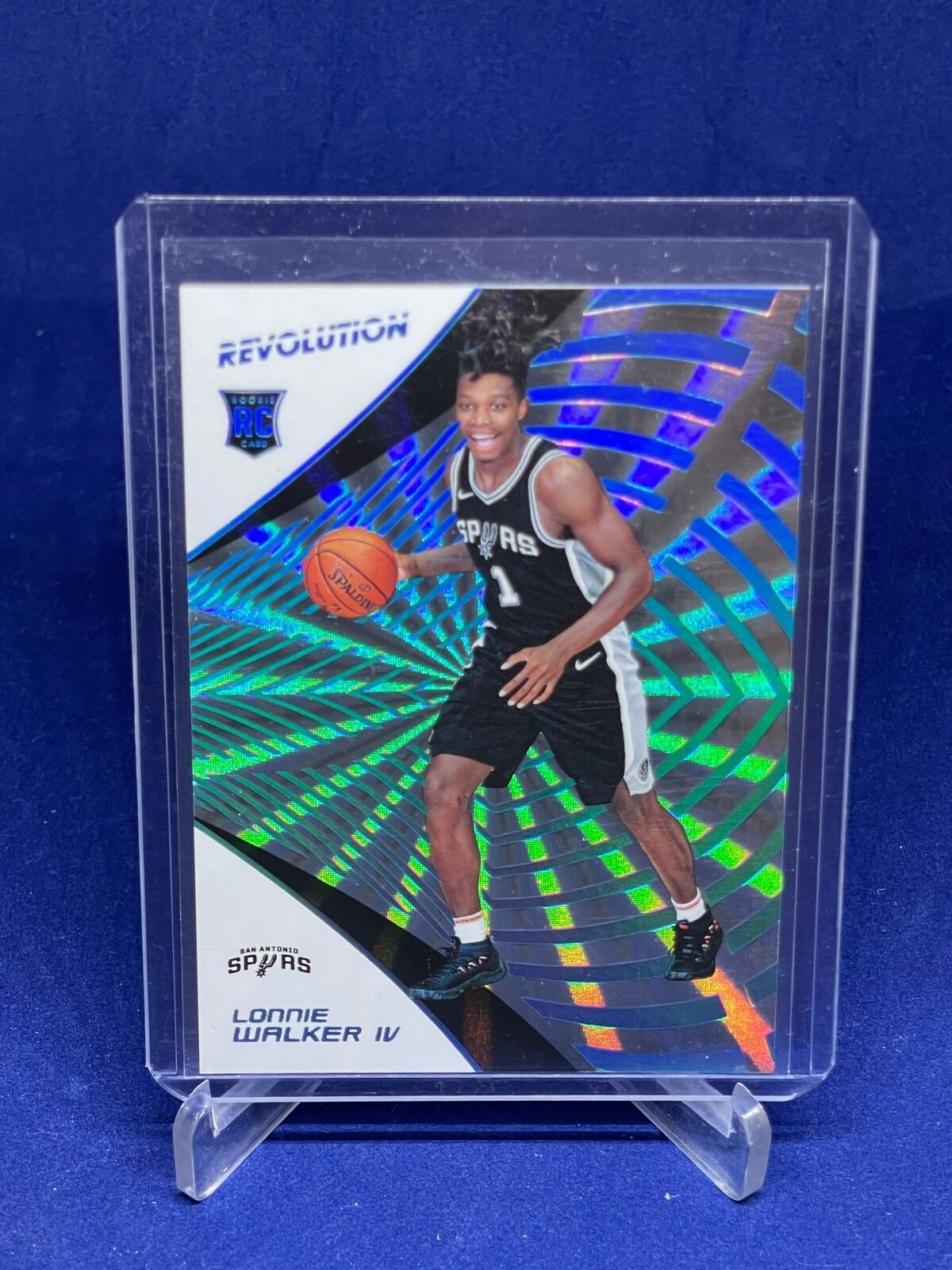 LONNIE WALKER IV 2018-19 PANINI REVOLUTION SUNBURST ROOKIE RC #D 47/75