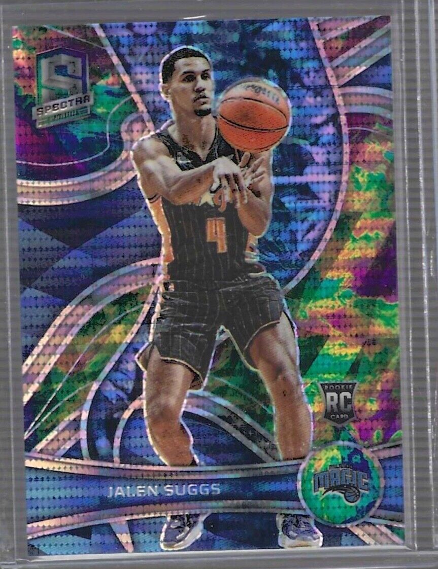 JALEN SUGGS 2021-22 PANINI SPECTRA GREEN PULSAR PRIZM ROOKIE RC #D 70/99