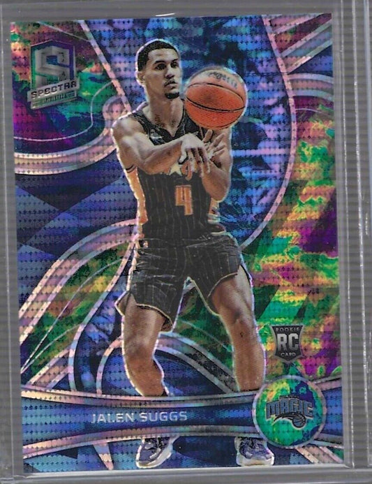JALEN SUGGS 2021-22 PANINI SPECTRA GREEN PULSAR PRIZM ROOKIE RC #D 70/99