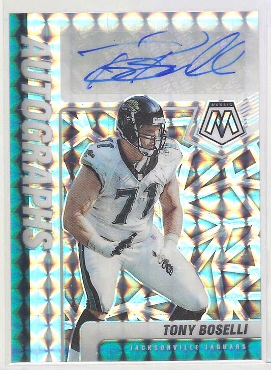 TONY BOSELLI 2021 PANINI MOSAIC SILVER MOSAIC PRIZM AUTO #A-TB