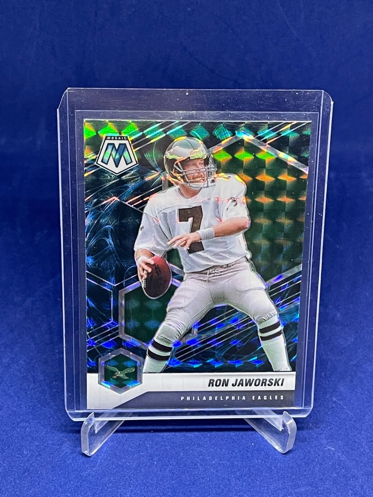RON JAWORSKI 2021 PANINI MOSAIC GENESIS PRIZM SP #162