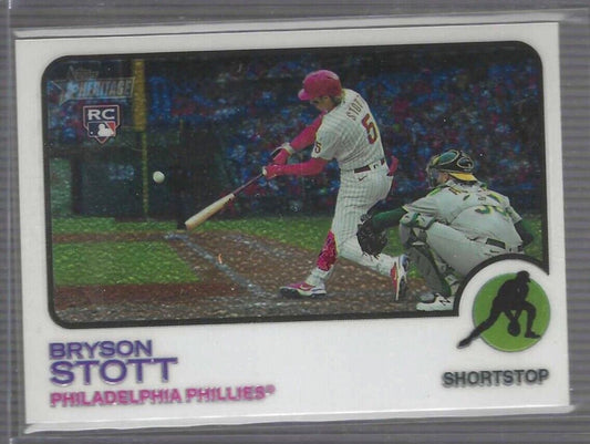 BRYSON SCOTT 2022 TOPPS HERITAGE CHROME ROOKIE RC #D 593/999