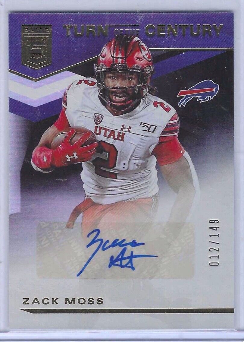 ZACK MOSS 2020 PANINI DONRUSS ELITE TURN OF THE CENTURY AUTO RC #D 012/149
